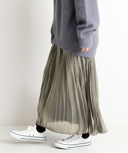 SLOBE IENA（スローブイエナ）の「グロスサランプリーツスカート