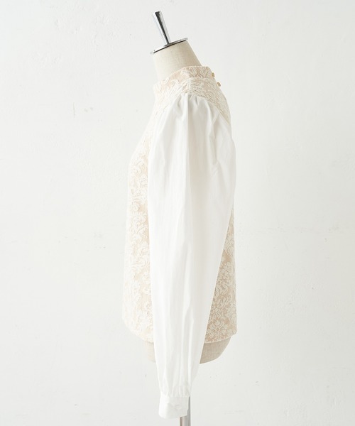 one after another NICE CLAUP（ワンアフターアナザーナイスクラップ）の「ジャガー パフスリーブプルオーバー（Tシャツ/カットソー・レディース・ブラック/ベージュ/モカ/ブラック系その他・FREE）」の11枚目の写真