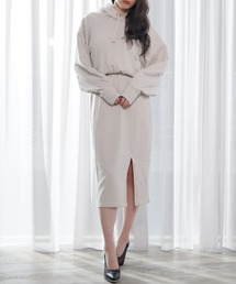 LIPSERVICE | ブラウジングパーカーワンピース(ワンピース)