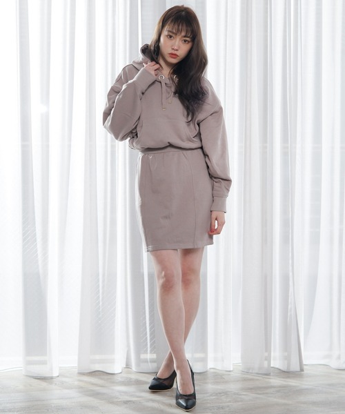 LIPSERVICE（リップサービス）の「ブラウジングパーカーワンピース（ワンピース・レディース・ブラック/ベージュ/アイボリー・S/M）」の15枚目の写真