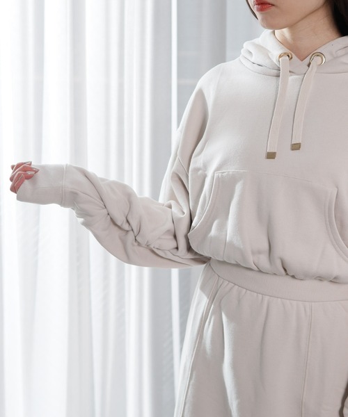 LIPSERVICE（リップサービス）の「ブラウジングパーカーワンピース（ワンピース・レディース・ブラック/ベージュ/アイボリー・S/M）」の10枚目の写真