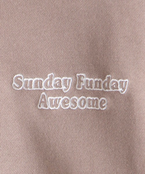 WEGO(ウィゴー)の「WEGO/ヘビーウエイトロゴ刺繍ビッグスウェパカ(パーカー・メンズ・サックスブルー/ダークグリーン/スミクロ/ブラウン・MEDIUM/LARGE)」の5枚目の写真