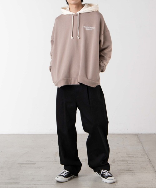 WEGO（ウィゴー）の「WEGO/ヘビーウエイトロゴ刺繍ビッグスウェパカ