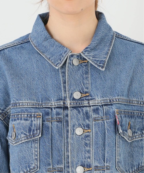 SLOBE IENA Levi's別注デニムジャケット Levi's/リーバイス SLOBE別注 BALLOON SLEEVE TRACKER デニム