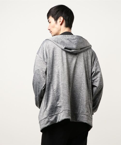 Burner（バーナー）の「【GROOVY STORE】キングサイズ ワンマイルダブルフェイスパーカー（パーカー・メンズ・チャコールグレー/杢グレー・3L/4L）」の6枚目の写真
