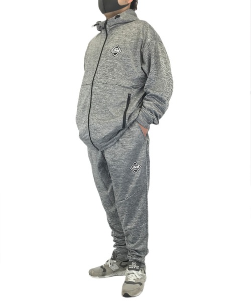 Burner（バーナー）の「【GROOVY STORE】キングサイズ ワンマイルダブルフェイスパーカー（パーカー・メンズ・チャコールグレー/杢グレー・3L/4L）」の3枚目の写真