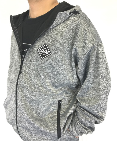 Burner（バーナー）の「【GROOVY STORE】キングサイズ ワンマイルダブルフェイスパーカー（パーカー・メンズ・チャコールグレー/杢グレー・3L/4L）」の8枚目の写真