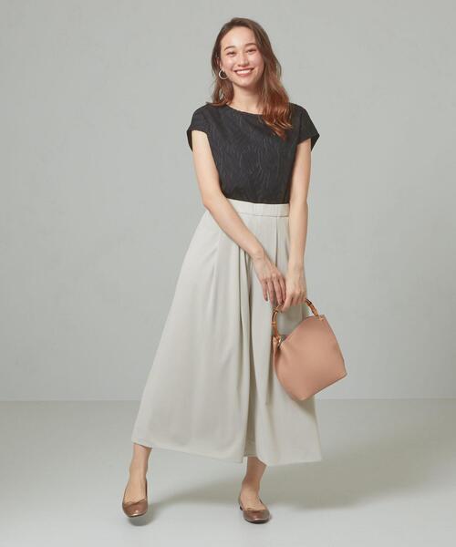 THE STATION STORE（ザ ステーション ストア）の「＜closet story＞□イージー タック ワイドパンツ -手洗い可能-（その他パンツ・レディース・ライトグレー/ライトブルー/オフホワイト・FREE）」の9枚目の写真