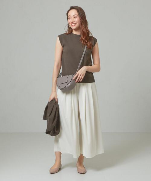 THE STATION STORE（ザ ステーション ストア）の「＜closet story＞□イージー タック ワイドパンツ -手洗い可能-（その他パンツ・レディース・ライトグレー/ライトブルー/オフホワイト・FREE）」の5枚目の写真