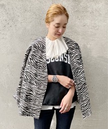 ゼブラプリントジャケット