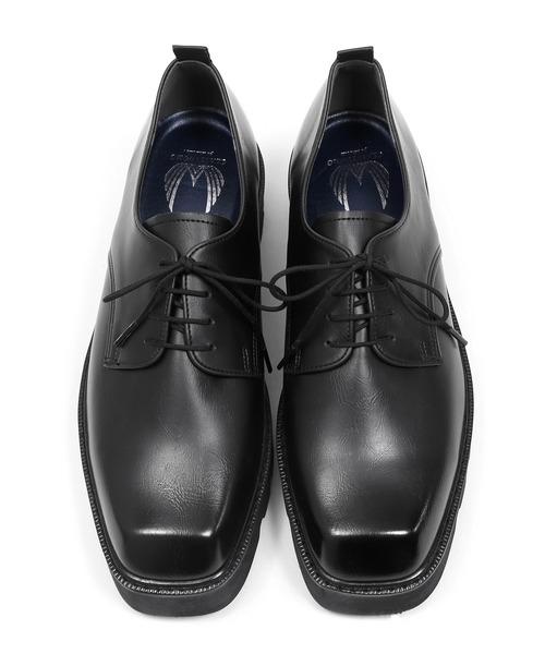 Figments(フィグメンツ)の「スクエアトゥシューズ(ドレスシューズ・メンズ・ブラック・MEDIUM/LARGE/SMALL)」の5枚目の写真