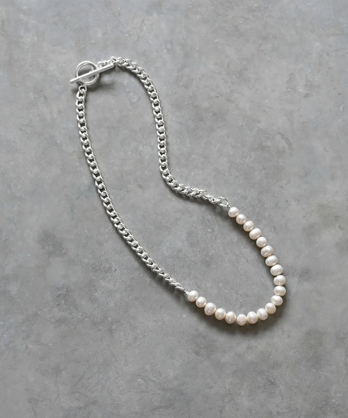 Editors Draw(エディターズドロー)の「バロックパール×チェーン ネックレス Ria. Jaysmee/リアジェイズミー(ネックレス・レディース・シルバー/ゴールド・ONE SIZE)」の1枚目の写真