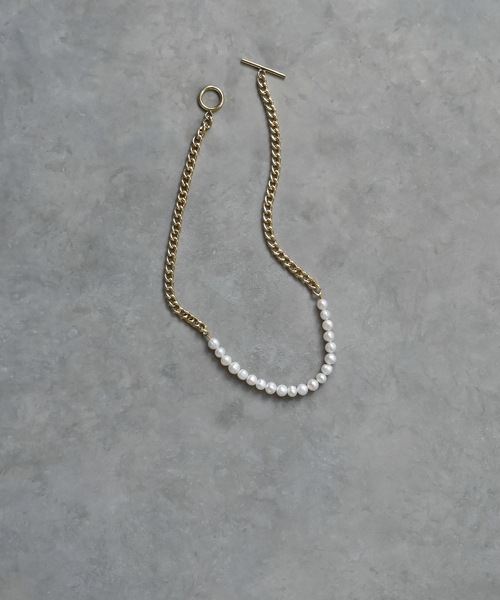 Editors Draw(エディターズドロー)の「バロックパール×チェーン ネックレス Ria. Jaysmee/リアジェイズミー(ネックレス・レディース・シルバー/ゴールド・ONE SIZE)」の2枚目の写真