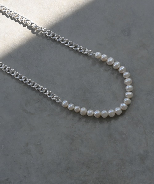 Editors Draw(エディターズドロー)の「バロックパール×チェーン ネックレス Ria. Jaysmee/リアジェイズミー(ネックレス・レディース・シルバー/ゴールド・ONE SIZE)」の6枚目の写真