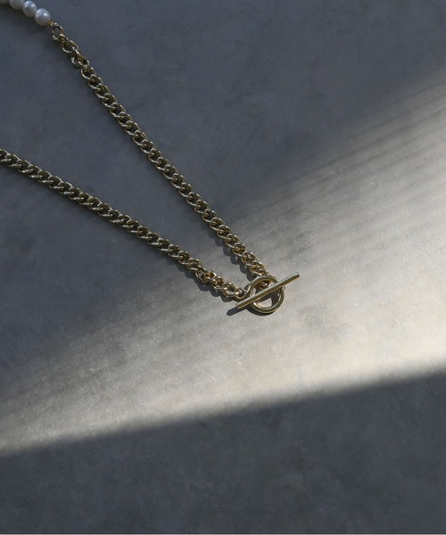 Editors Draw(エディターズドロー)の「バロックパール×チェーン ネックレス Ria. Jaysmee/リアジェイズミー(ネックレス・レディース・シルバー/ゴールド・ONE SIZE)」の3枚目の写真