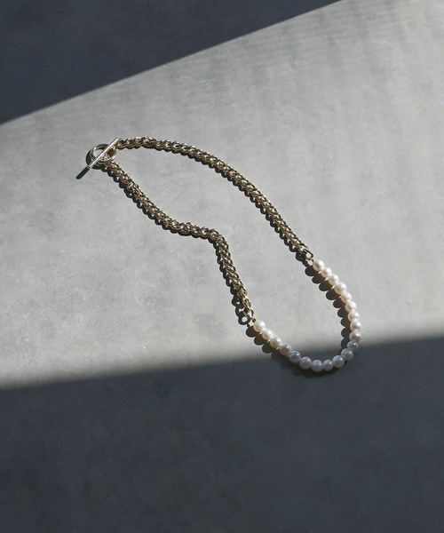 Editors Draw(エディターズドロー)の「バロックパール×チェーン ネックレス Ria. Jaysmee/リアジェイズミー(ネックレス・レディース・シルバー/ゴールド・ONE SIZE)」の5枚目の写真