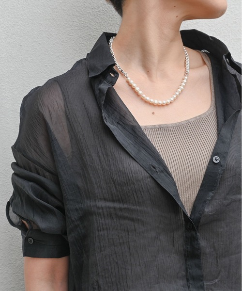 Editors Draw(エディターズドロー)の「バロックパール×チェーン ネックレス Ria. Jaysmee/リアジェイズミー(ネックレス・レディース・シルバー/ゴールド・ONE SIZE)」の10枚目の写真