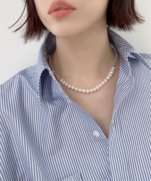 Editors Draw(エディターズドロー)の「バロックパール×チェーン ネックレス Ria. Jaysmee/リアジェイズミー(ネックレス・レディース・シルバー/ゴールド・ONE SIZE)」の13枚目の写真