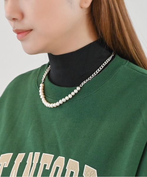 Editors Draw(エディターズドロー)の「バロックパール×チェーン ネックレス Ria. Jaysmee/リアジェイズミー(ネックレス・レディース・シルバー/ゴールド・ONE SIZE)」の12枚目の写真