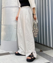 PAGEBOY | チャイナスリットサテンパンツ(その他パンツ)