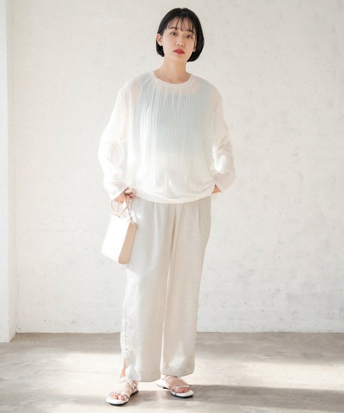 PAGEBOY（ページボーイ）の「チャイナスリットサテンパンツ
