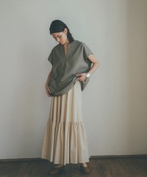 CLANE | 【CLANE(クラネ)】 ボリュームティアードマキシスカート/VOLUME TIERED MAXI SKIRT/10109-6112(スカート)