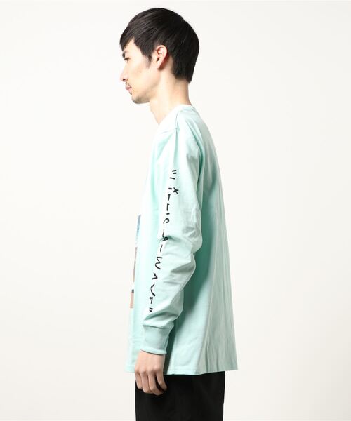 ARCHIVER(アーカイバ)の「【Bl】サーフプリント長袖Tシャツ 天竺(Tシャツ/カットソー・メンズ・グレー/ホワイト/ブラック/グリーン・LARGE/MEDIUM)」の5枚目の写真