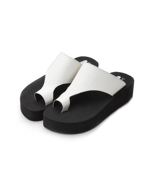 SNIDEL(スナイデル)の「【SNIDEL×Locals】コラボビーサン(サンダル・レディース・ブラック/アイボリー・SMALL/MEDIUM/LARGE)」の2枚目の写真