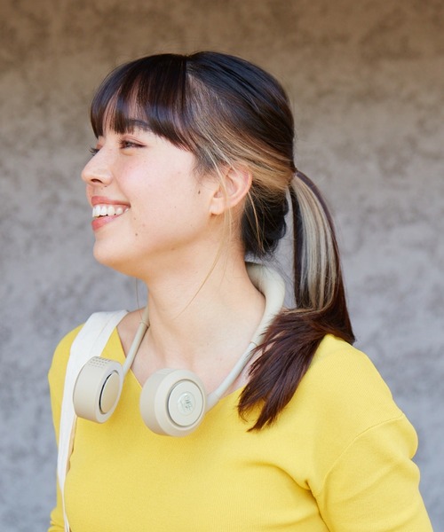 on the day（オンザデイ）の「【扇風機/ハンズフリー】W Fan Yoga Sirocco（生活家電・メンズ・グレー/シルバー/ネイビー/アイボリー/ベージュ/サックスブルー/ブラック・FREE）」の4枚目の写真