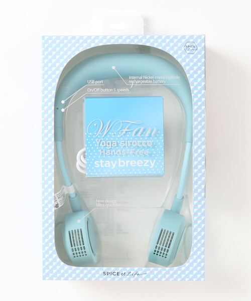 on the day（オンザデイ）の「【扇風機/ハンズフリー】W Fan Yoga Sirocco（生活家電・メンズ・グレー/シルバー/ネイビー/アイボリー/ベージュ/サックスブルー/ブラック・FREE）」の11枚目の写真