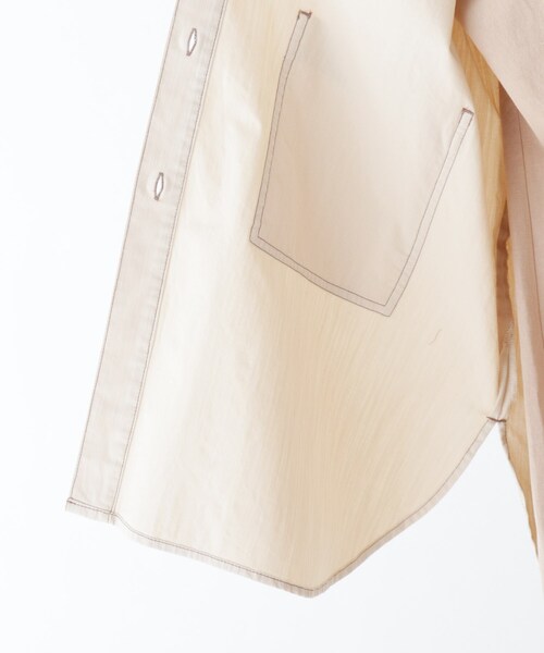 SHOO・LA・RUE(シューラルー)の「◆ポケットつきカバーオール(ミリタリージャケット・レディース・ライトブルー/カーキ/ライトベージュ・02/03/04)」の9枚目の写真