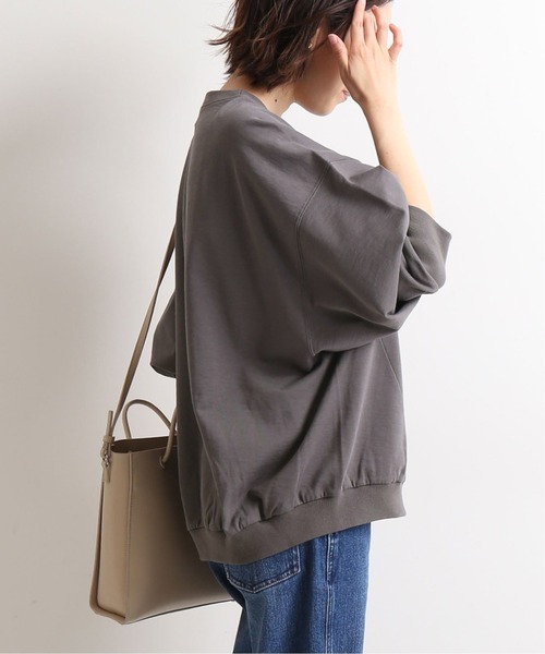 SLOBE IENA（スローブイエナ）の「ベビーコットン ミニ裏毛プルオーバー【手洗い可能】◆（Tシャツ/カットソー・レディース・ホワイト/ライトグレー/サックスブルー/グリーン・FREE）」の22枚目の写真