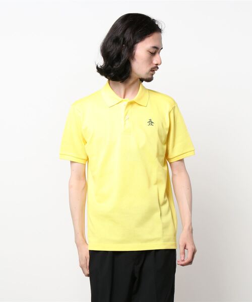 Munsingwear Grand-Slam（マンシングウェア　グランドスラム）の「Manerd鹿の子半袖シャツ（ポロシャツ・メンズ・ホワイト/ライトブルー/ネイビー/レッド/ブラック/ターコイズブルー/ピンク/ロイヤルブルー/ネイビー系/杢グレー/パープル/イエロー・LL/M/L/3L/S）」の10枚目の写真