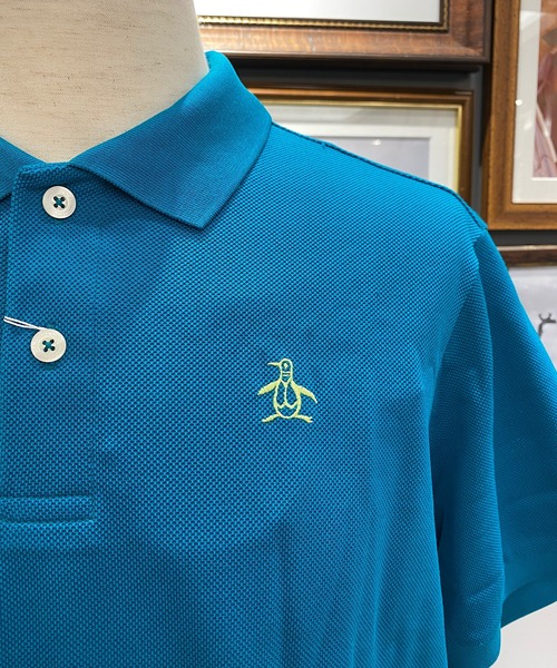 Munsingwear Grand-Slam（マンシングウェア　グランドスラム）の「Manerd鹿の子半袖シャツ（ポロシャツ・メンズ・ホワイト/ライトブルー/ネイビー/レッド/ブラック/ターコイズブルー/ピンク/ロイヤルブルー/ネイビー系/杢グレー/パープル/イエロー・LL/M/L/3L/S）」の22枚目の写真