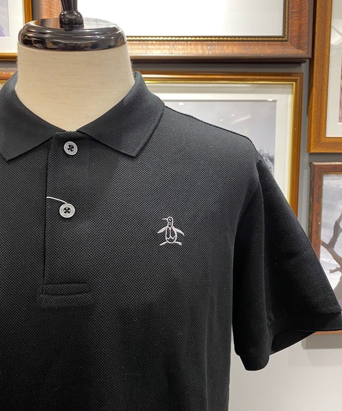 Munsingwear Grand-Slam（マンシングウェア　グランドスラム）の「Manerd鹿の子半袖シャツ（ポロシャツ・メンズ・ホワイト/ライトブルー/ネイビー/レッド/ブラック/ターコイズブルー/ピンク/ロイヤルブルー/ネイビー系/杢グレー/パープル/イエロー・LL/M/L/3L/S）」の14枚目の写真