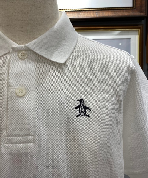 Munsingwear Grand-Slam（マンシングウェア　グランドスラム）の「Manerd鹿の子半袖シャツ（ポロシャツ・メンズ・ホワイト/ライトブルー/ネイビー/レッド/ブラック/ターコイズブルー/ピンク/ロイヤルブルー/ネイビー系/杢グレー/パープル/イエロー・LL/M/L/3L/S）」の18枚目の写真