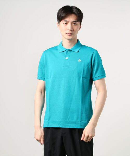 Munsingwear Grand-Slam（マンシングウェア　グランドスラム）の「Manerd鹿の子半袖シャツ（ポロシャツ・メンズ・ホワイト/ライトブルー/ネイビー/レッド/ブラック/ターコイズブルー/ピンク/ロイヤルブルー/ネイビー系/杢グレー/パープル/イエロー・LL/M/L/3L/S）」の20枚目の写真