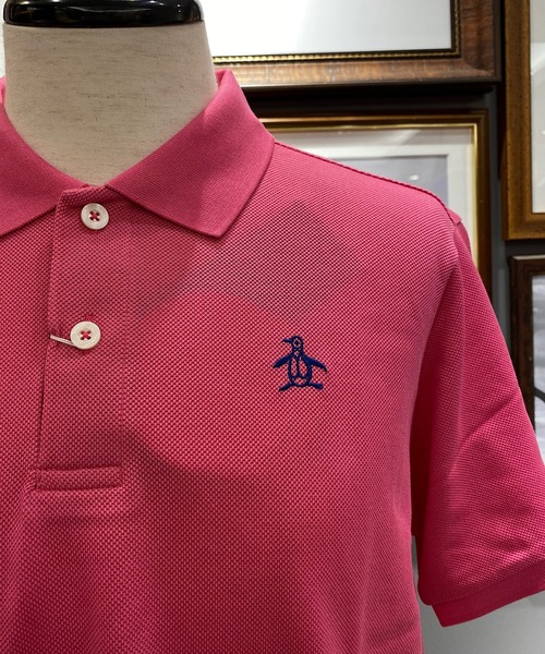 Munsingwear Grand-Slam（マンシングウェア　グランドスラム）の「Manerd鹿の子半袖シャツ（ポロシャツ・メンズ・ホワイト/ライトブルー/ネイビー/レッド/ブラック/ターコイズブルー/ピンク/ロイヤルブルー/ネイビー系/杢グレー/パープル/イエロー・LL/M/L/3L/S）」の21枚目の写真