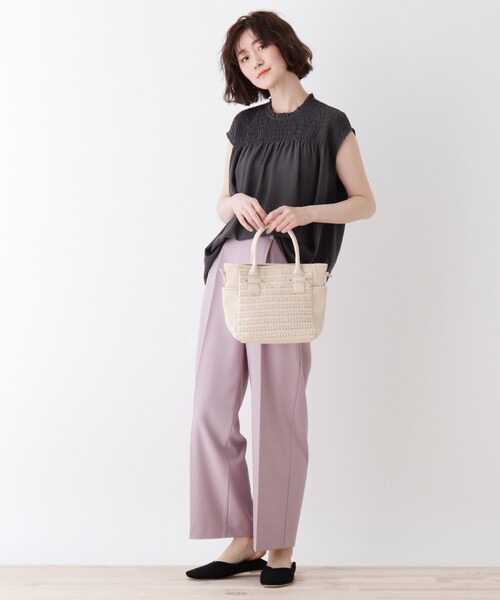 DRESKIP(ドレスキップ)の「◆PPコンビトート(トートバッグ・レディース・アイボリー/ブルー/ブラック・00)」の5枚目の写真