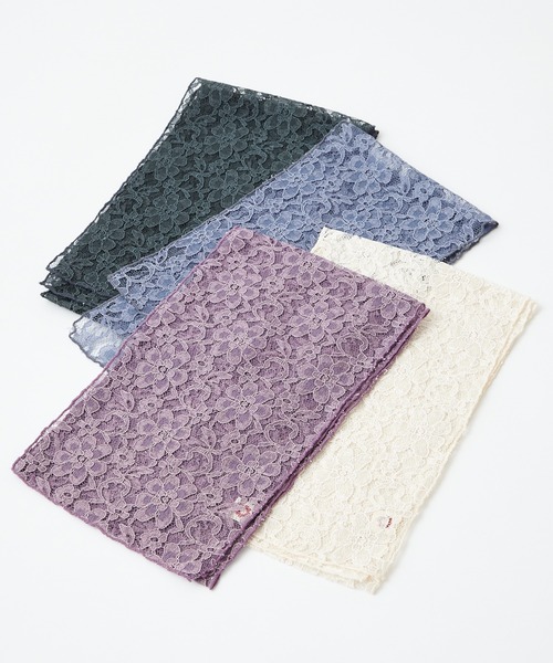 ふりふ（フリフ）の「コードレース半衿（和装小物・レディース・ラベンダー/グリーン/ブルー/オフホワイト・FREE）」の9枚目の写真