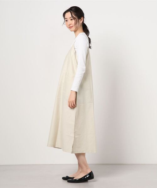 WESTSEA(ウエストシー)の「キャミソール ワンピース ロング(ワンピース・レディース・ベージュ・FREE)」の6枚目の写真