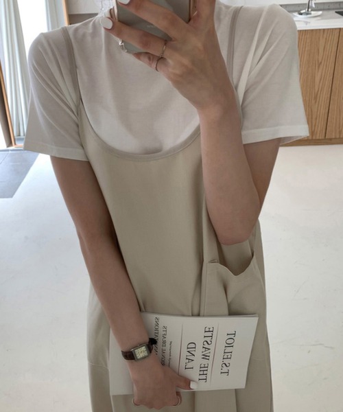 WESTSEA(ウエストシー)の「キャミソール ワンピース ロング(ワンピース・レディース・ベージュ・FREE)」の3枚目の写真