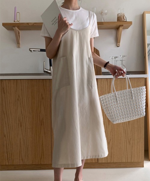 WESTSEA(ウエストシー)の「キャミソール ワンピース ロング(ワンピース・レディース・ベージュ・FREE)」の10枚目の写真