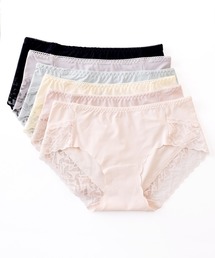 Lace Ladies（レースレディース）の「【6色組】セットでお得♪なめらかで肌に優しいシルクタッチショーツ6色6枚セット（ショーツ）」
