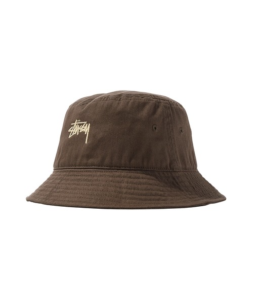 STUSSY（ステューシー）の「Stock Bucket Hat（ハット・メンズ・ブラック/バイオレット/ブラウン系その他/グリーン系その他/ナチュラル・L/XL/S/M）」の3枚目の写真