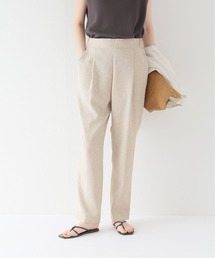 スラブツイルテーパードパンツ