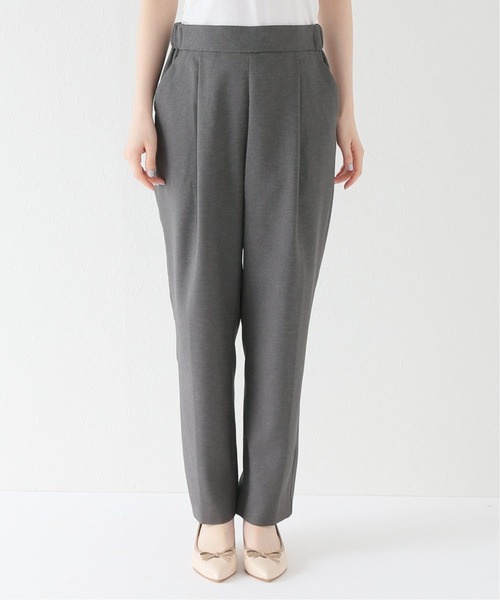 Simplicite(サンプリシテ)の「スラブツイルテーパードパンツ(スラックス・レディース・チャコールグレー/ベージュ・FREE)」の18枚目の写真