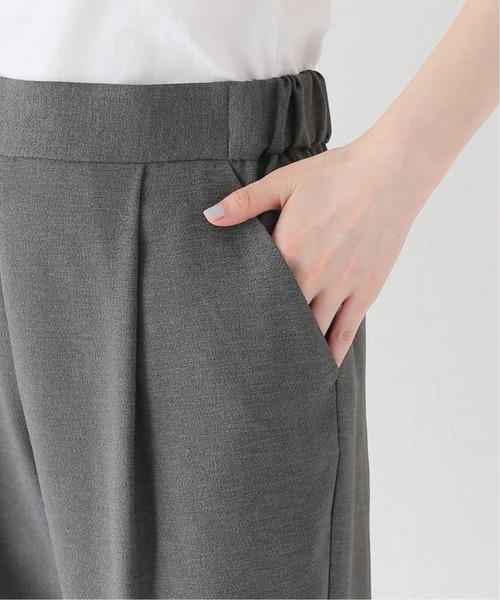 Simplicite(サンプリシテ)の「スラブツイルテーパードパンツ(スラックス・レディース・チャコールグレー/ベージュ・FREE)」の12枚目の写真