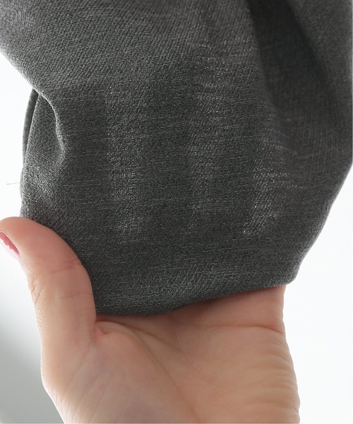 Simplicite(サンプリシテ)の「スラブツイルテーパードパンツ(スラックス・レディース・チャコールグレー/ベージュ・FREE)」の19枚目の写真