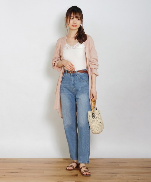 Crisp（クリスプ）の「レーストップタンク（タンクトップ・レディース・ブラウン/グレー/アイボリー・FREE）」の4枚目の写真